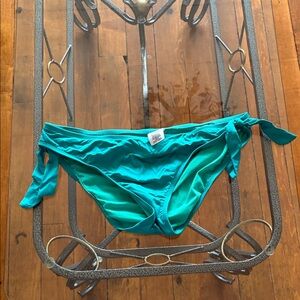 Teal Bikini Bottom with Side Ties